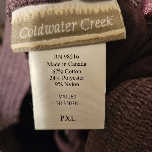 #071 COLDWATER CREEK- PURPLE PASSION 2 PC JACKET & SKIRT SET- SIZE: PXL - Picture 5 of 7
